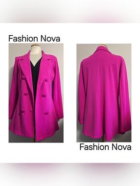 Fashion Nova💫Double-Breasted Blazer L